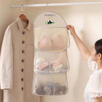 MIUPOO Multi Purpose Multi Layer Mesh Storage Hanging Bag,Hanging Storage with Metal Hanger Mesh Pockets for Bra Underwear Socks,Pockets Hang Store Bag for Door Wall Closet,4Pieces. - Image 6