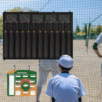 Baseball Dugout Organizer Dugout Equipment Includes Hanging Baseball Helmet Bag 12 Bats Hanging Bat Bag Magnetic Lineup Board, Serving for 15 Players Helmets Name Tags Gloves Roster Lineup - Image 6