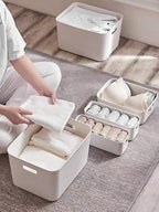 Set Of 6 Plastic Storage Bin,11.5×8.6×5.5Versatile Kitchen Pantry Organization and Storage,for Plastic Storage Container Under Bed,Under Sink Bathroom Organizer (White,6 Pack Medium - Image 3