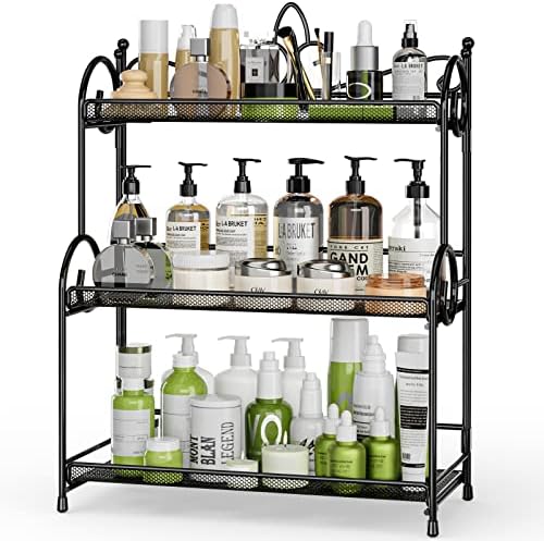 EKNITEY Bathroom Counter Organizer - 3 Tier Spice Rack(No Assembly) by EKNITEY