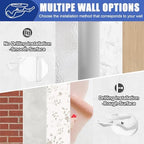 Niunuerga 24 Pack Hat Hooks for Wall, Strong Adhesive Hat Rack for Baseball Caps, Minimalist Hat Organizer Display for Home Decor, Hat Hold Hanger for Wall, Door, Closet, No Drilling (White) - Image 5