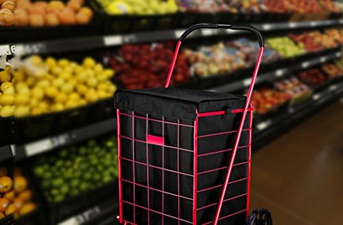 Handy Laundry Shopping Cart Liner, 18" X 15" X 24", Square Bottom, Fits Standard Shopping Cart, Cover and Adjustable Straps for Easy Secure Attachment, Made from Waterproof Material, Black - Image 6