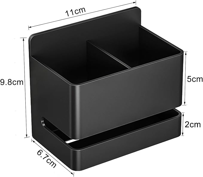 Electric Toothbrush Holder, Wall Toothbrush Holder Bathroom，2 Slot - Image 2