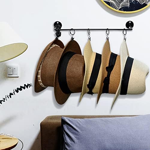 CAPHONT Hat Rack for Baseball Cap Organizer with 24 Hooks, Modern Metal Hats Storage Wall Mounted Caps Hanger for Closet Door Bedroom Entryroom Laundry, 2 Pack - Image 2