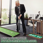 Blosssound Golf Putter Stand for 8 Clubs & 12 Balls Wooden Golf Club Holder Golfs Rack Display Organizer Storage with Artificial Grass Mat for Sports Indoor Home Garage Accessories - Image 5