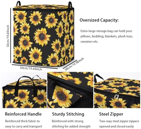 2pcs blanket storage bag for under bed,closet organizers 95L - Image 3