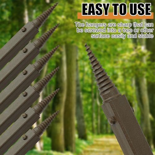 Sadnyy 3/6/8 Psc 34 Inch Tree Stand Bow Hanger Bow Hunting Accessories Tree Stand Accessories for Hunting Archery Outdoors Sports Multi Purpose - Image 5