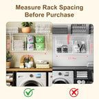 23.62” Extra-Long Under-Shelf Hanging Laundry Basket Organizer, 3-Pack Space-Saving Laundry Organizer, Fits Wire Shelving (Rod Diameter < 0.38”), Modular with Dividers for Custom Laundry Organization - Image 3