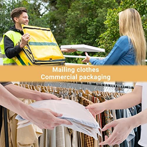 Plastic Bags for Hoodies, 100 Pcs 14x18 Inch Frosted Plastic Zip Bags for Clothes Business Selling Shipping, with Vent Hole & Resealable Ziplock, 3 Mil - Image 3
