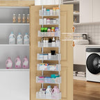 VyGrow Over The Door Organizer, 8-tier Metal Door Organizer Hanging with Adjustable Baskets, Behind The Door Storage for Bedroom Closet Bathroom Pantry Cabinet Kitchen, White - Image 2