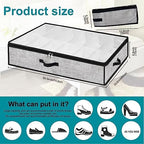 Under Bed Shoe Storage Organizer 2pc Fits 24 Pairs Container Boxes - Image 3