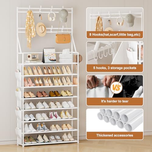 OYREL Shoe Rack 8 Tier Large Shoe Organizer Storage 32-40 Pairs - Image 5