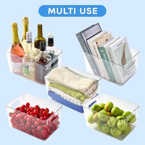 JollyPack Clear Plastic Storage Bins, 4 Pack - Image 7