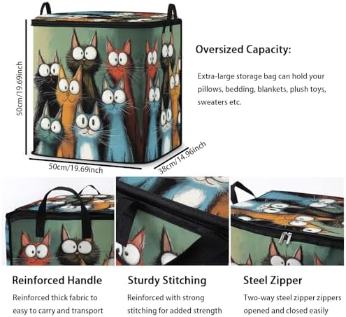 2pcs blanket storage bag for under bed,closet organizers 95L - Image 3