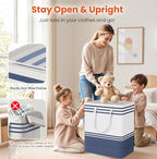 TranquilRelax 3-Pack Laundry Basket, Laundry Hamper, Blue-100L - Image 4