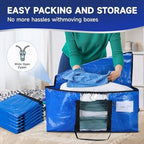 CONGREGATE 8-Pack Heavy Duty Moving Bags, Blue, 28.7"x13.7"x15" - Image 4
