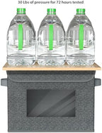 Univivi Fabric Foldable Storage Boxes with Lids, 4 Pack, Black - Image 3