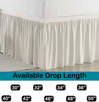 Dorm Bed Skirt, Twin XL, 30" Drop, Ivory - Image 4