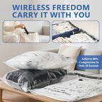 24 Pack Travel Vacuum Bags for Clothing with Rechargeable Wireless air Pump - Image 5