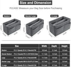 OMYSTYLE Purse Organizer Insert, Felt Tote Bag Organizer Insert with 5 Sizes, Handbag Dividers for Inside Purse, Compatible with Longchamp, Neverful, Speedy and More - Image 2