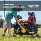 Gorilla Carts Collapsible Folding Outdoor Utility Wagon, 7 Cu Ft, Black - Image 6