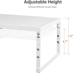 Cabinet Shelf,Expandable Adjustable Stackable Kitchen Organizer,for cabinets, Kitchens, countertops, bathrooms Shelf Organizer(3Packs/White,Medium) - Image 4