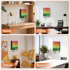 2Pack 8-Tier Wall File Organizer with Hook, Hanging File Organizer Black - Image 6
