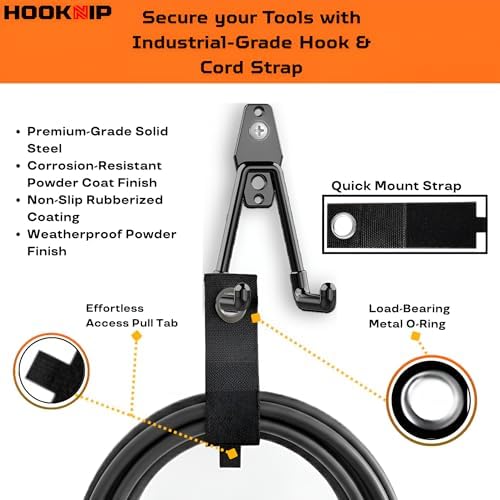13 Pack Heavy Duty Garage Hooks, Wall Mounted Tool Hangers - Image 4