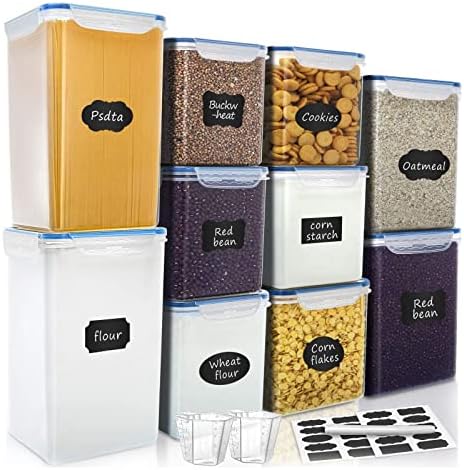 VERONES Large Tall Airtight Food Storage Containers, 10 PACK Containers Set by VERONES
