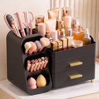 Large Capacity Makeup Organizer Countertop with Makeup Brush Holder for Vanity, Thickened Material, Bathroom Countertop Organizer Skin Care Perfumes Storage, Teen Girl Gifts for 12-23 Year by Unknown