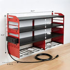 Large Power Tool Organizer Wall Mount with power station - Image 2