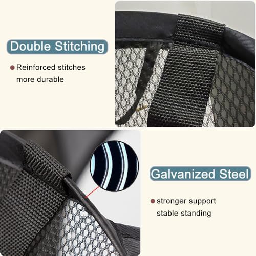 2Pack Black and Pink Laundry Baskets Fodable Mesh Hamper for Cruise - Image 5