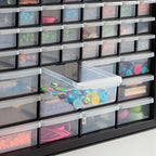 IRIS USA 44-Drawer Small Parts Storage Cabinet, Crafts, Made in USA, Black - Image 6