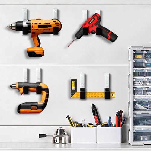 GeeWatom Heavy Duty Steel Garage Hooks,Garage Storage Utility Hooks,Anti-Slip Hanger, Tool Organizer,Steel Wall Mount Organizer, Garden Hose Hanger (Small-6PC) - Image 5