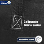 Cosy Family 8 Pack Heavy Duty Extra Large Moving Bags with Backpack Straps - Strong Handles & Zippers, Storage Totes For Space Saving, Fold Flat, Alternative to Moving Box (40 gal, Black) - Image 5