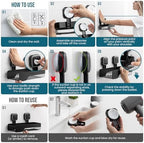 TAILI Shower Caddy Suction Cup Rustproof Metal Shower Shelves Black 2pack - Image 5
