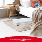 Rubbermaid 68 Quart Under the Bed Low Profile Storage Boxes with Dual Hinged Lids and Easy Rolling Caster Wheels, Clear, 2 Pack - Image 5