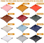 12 Pcs PU Leather Valet Tray, Foldable Catchall Organizer with Snap Buttons, Double Sided Key Tray for Entryway, Desk, Travel, Phone, Keys, Jewelry - 12 Colors - Image 6
