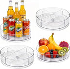 4 Pack Lazy Susan Organizer, 10.5 Inch Turntable Organizer with Non-Skid Base, Lazy Susan Organizer for Cabinet, Kitchen Countertop, Pantry, Refrigerator and Bathroom Storage (4 Pack, 10.5) by Unknown