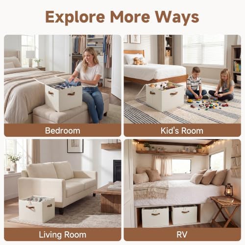 StorageWorks 2-Pack 32-Pair Shoe Storage Organizer for Closet, Beige - Image 6