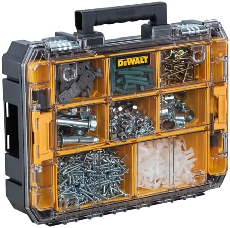 DEWALT TSTAK Tool Organizer, Small Parts and Screw Organizer Tool Box with Removable Compartments, (DWST17805) - Image 5