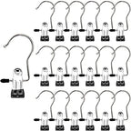 Laundry Hooks Hanging Clips Clothes Pins Closet Hanger Organizer Clamps Socks Towel Clips Heavy Duty Clothespins Bulk Hanger Clips for Closet Travel Pants Socks Handbags, 50 Pack by MECHEER