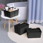 Shower Caddy Portable and Cleaning Caddy Organizer for Bathroom, Kitchen, Toiletries Storage ，Caddy organizer with handle, Rust-Resistant, Durable Material (Black, 9.36" L×7.73" W×7.24" H) - Image 5