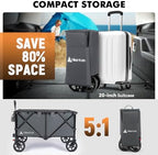 Hikenture Collapsible Wagon 330LBS Capacity, 200L Extra Large Wagons Carts - Image 5