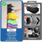Enwokran Hat Organizer for Baseball Caps 2 Pack - Multilayer Hat Storage Rack with Strong Adhesive, 2 Mounting Options, Holds Up to 40 Hats, Wall/Door Mount for Bedroom Closet(Black) - Image 2