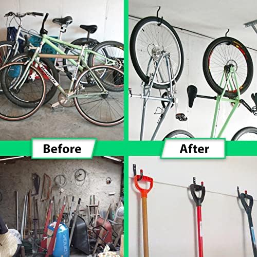 12 Pcs Heavy Duty Garage Bike Storage and Utility Hooks-5.7" & 4.5" - Image 2