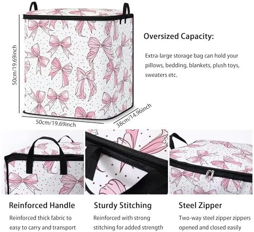 2pcs blanket storage bag for under bed,closet organizers 95L - Image 3