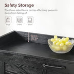 MAHANCRIS Shoe Storage Cabinet, Shoe Organizer with 2 Flip Drawers, Hidden Shoe Storage for Entryway, Freestanding Shoe Cabinet Organizer with Open Storages, Black SHHB9401 - Image 6
