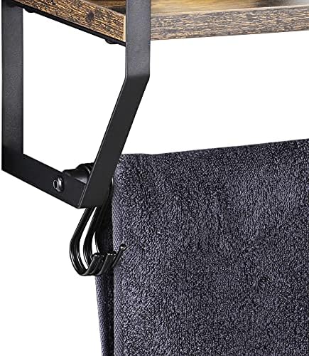 OYEAL Bathroom Shelf with Towel Bar Wall Mounted Towel Rack - Image 5