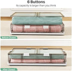 Kitstorack Plastic Under Bed Storage Containers,2 Pack Underbed Storage with Wheels,Foldable and Stackable Under Bed Organizer,Moisture and Dust-proof Storage Boxes for Clothes Shoes,13.6 Gal - Image 6